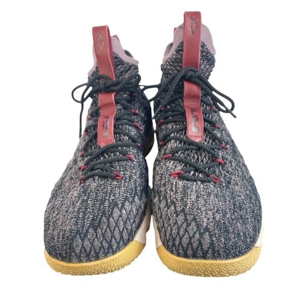 Nike Lebron 15 XV Pride of Ohio Men's Black Gray Athletic Sneakers Shoes Size 13 - Picture 2 of 5